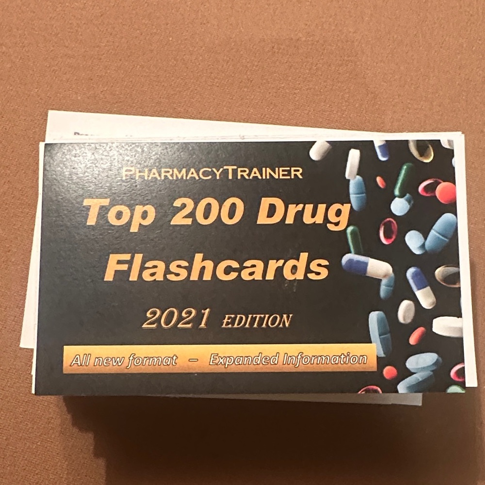 Pharmacy Trainer Top 200 Drug Flashcards
